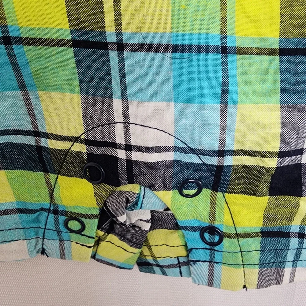 Carters Plaid Surfboard Romper Sleeveless Pockets Summer‎ Outfit 3 Months